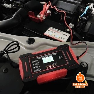 Carregador Inteligente de Bateria Automotiva 12v 6a Portátil
