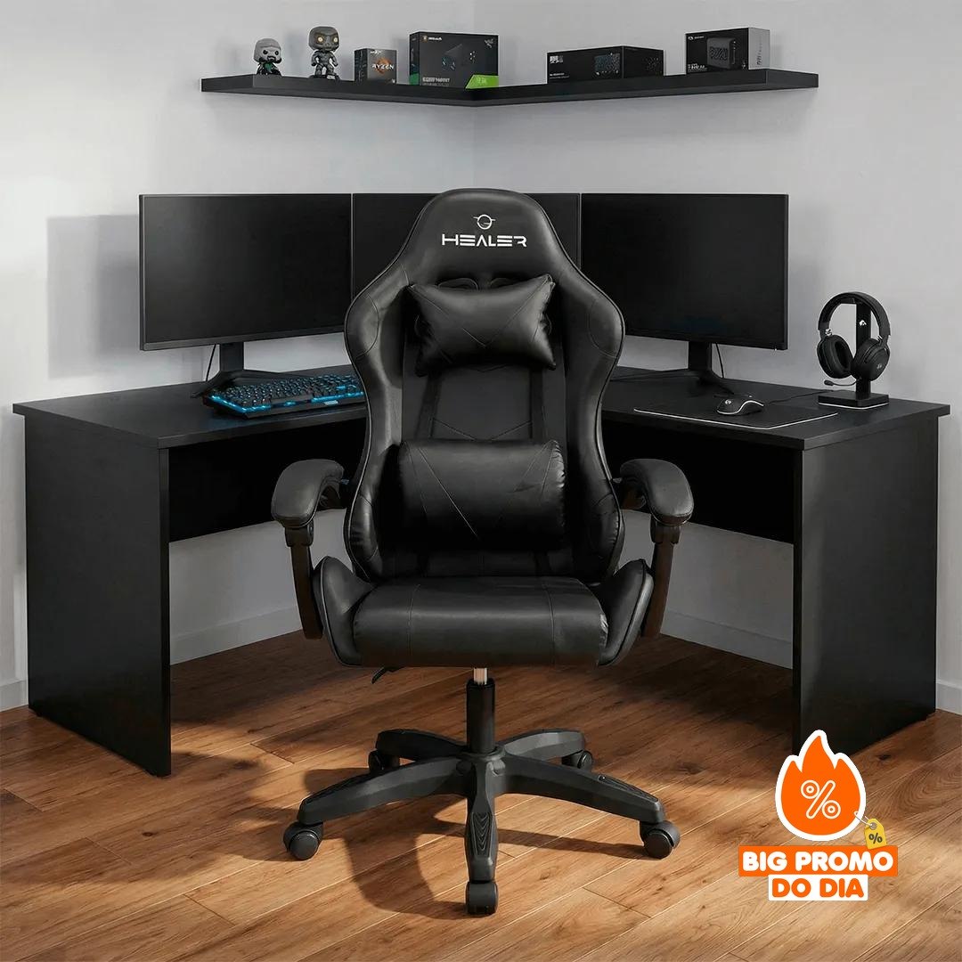 ‼️Cadeira De Escritório Columbus Presidente Ergonomica Cinza Mesh