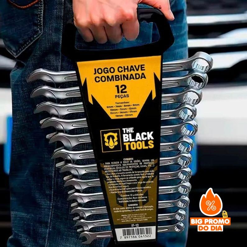 Kit Jogo De Chave Combinada 6 A 22 mm 12 Peças