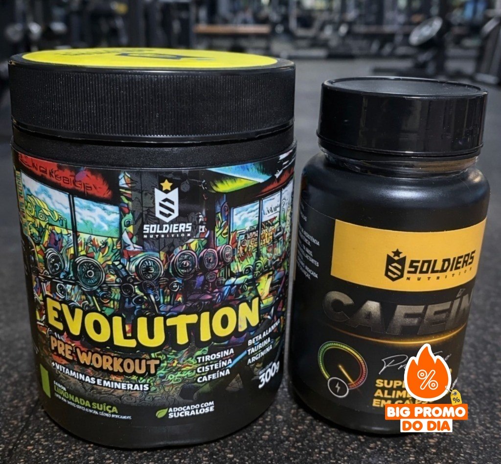 Kit: Evolution 300g + Cafeína 60 Caps - Soldiers Nutrition