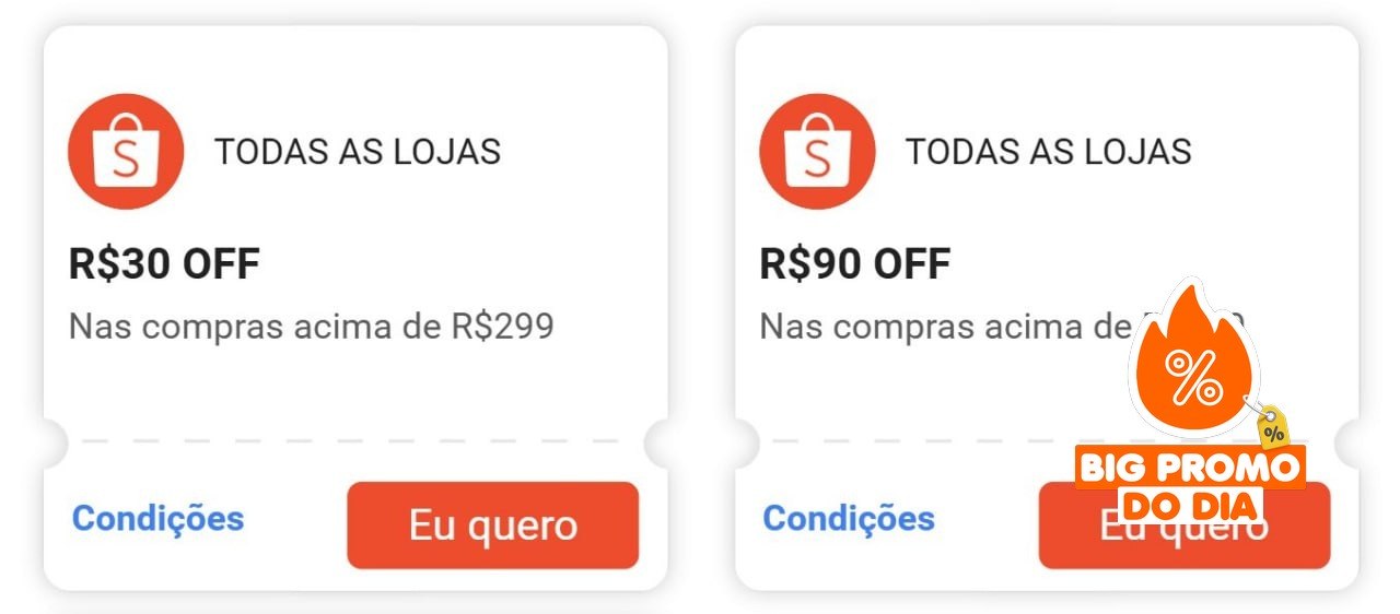 R$30 OFF em R$299