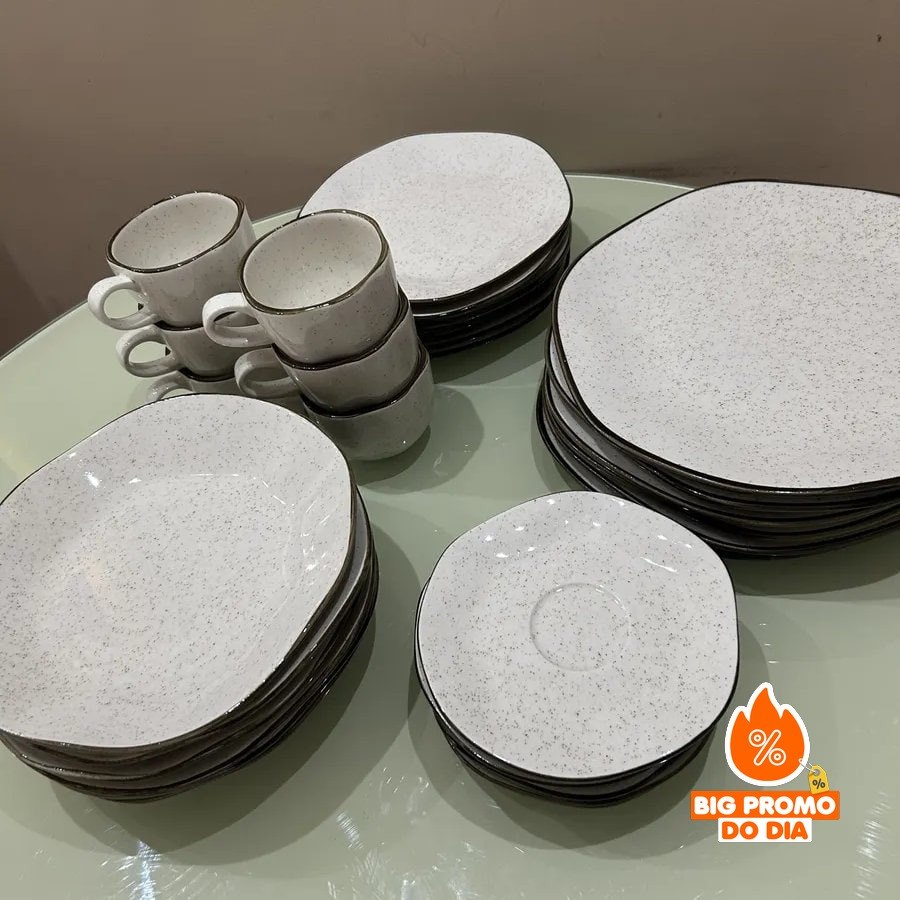 Aparelho de Jantar 30 Peças Ryo Maresia Oxford