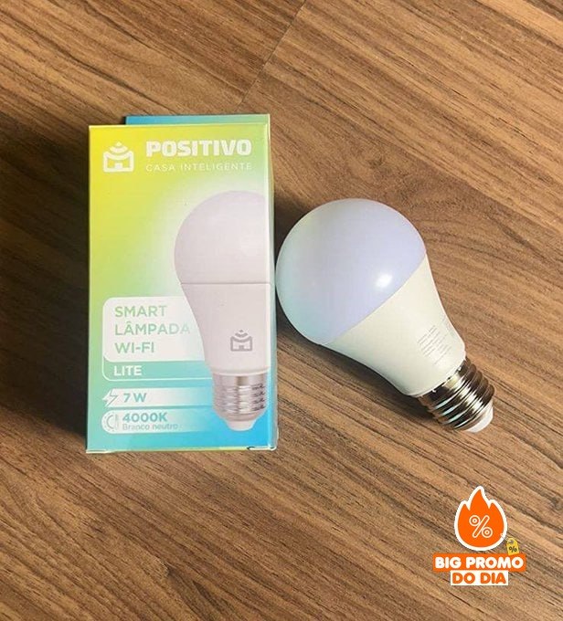 Smart Lâmpada Wi-Fi Positivo Casa Inteligente