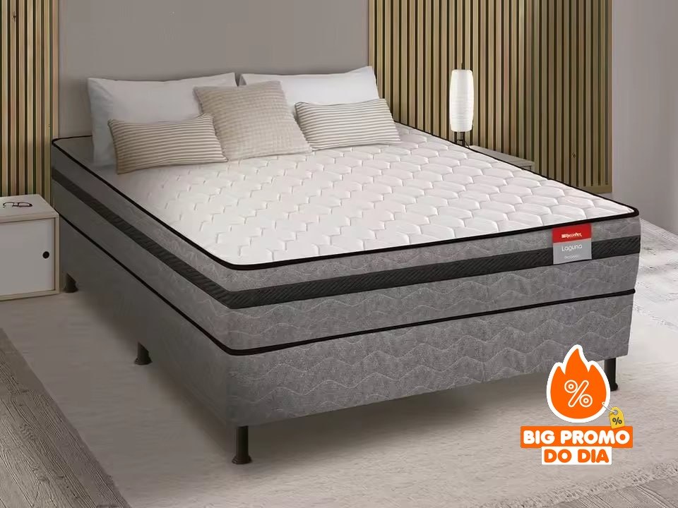 Cama Box Conjugada de Mola Casal Reconflex