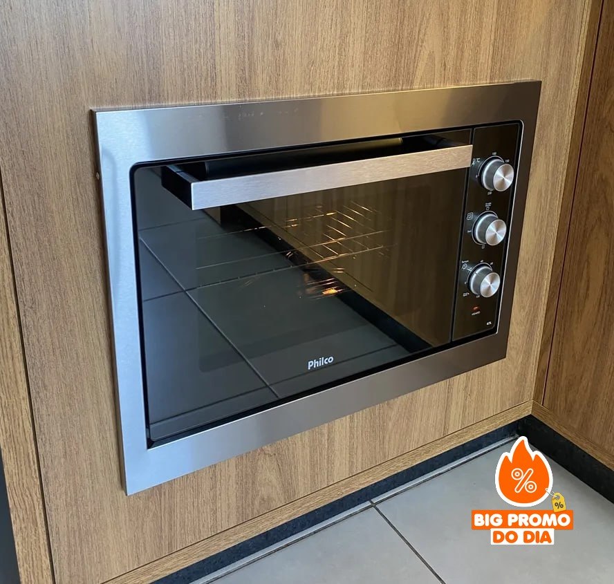 ️ Forno Elétrico de Embutir Philco 47L Inox
