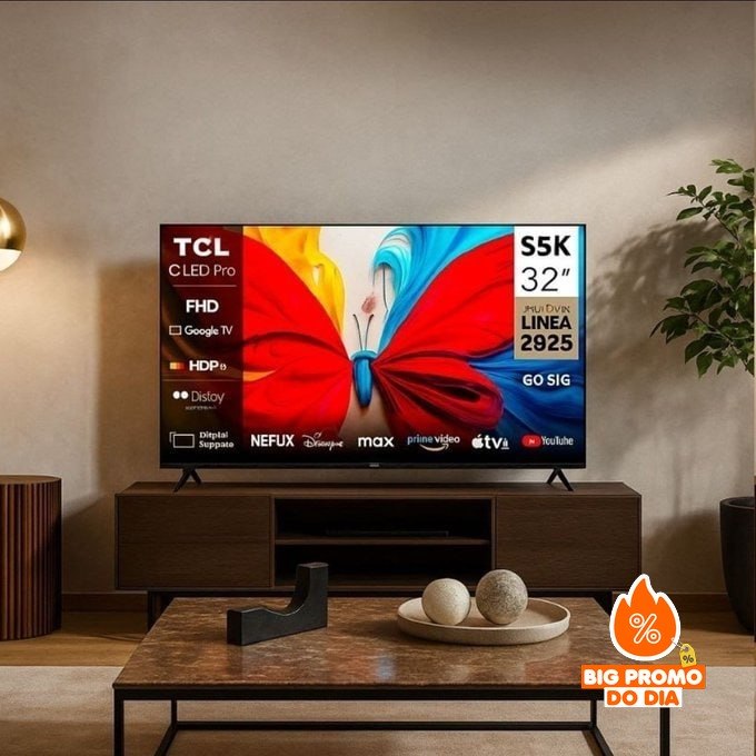 Smart TV 32" FHD QLED Dolby Audio TCL