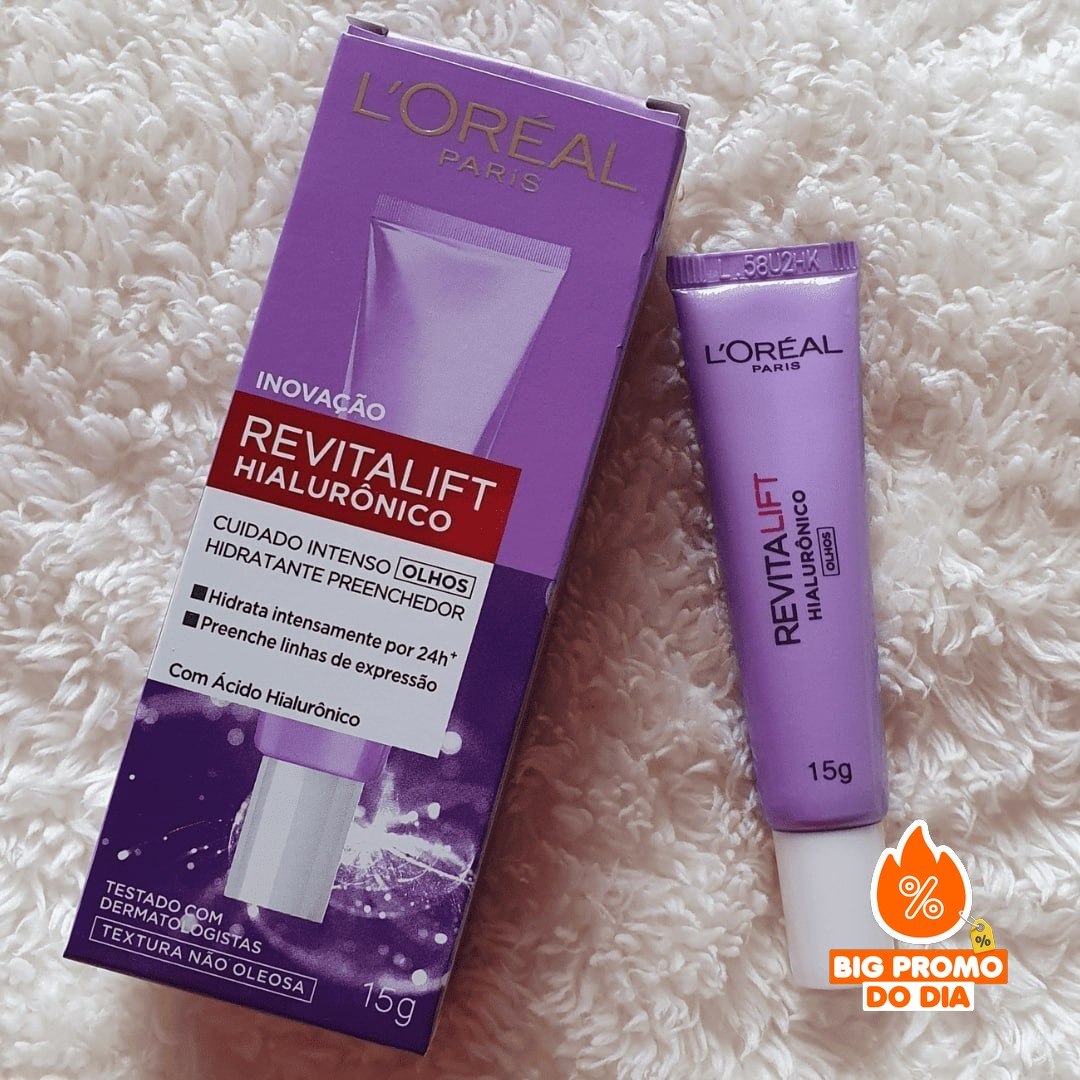 L’Oréal Paris Creme Para Área Dos Olhos Anti-Idade Revitalift, 15g