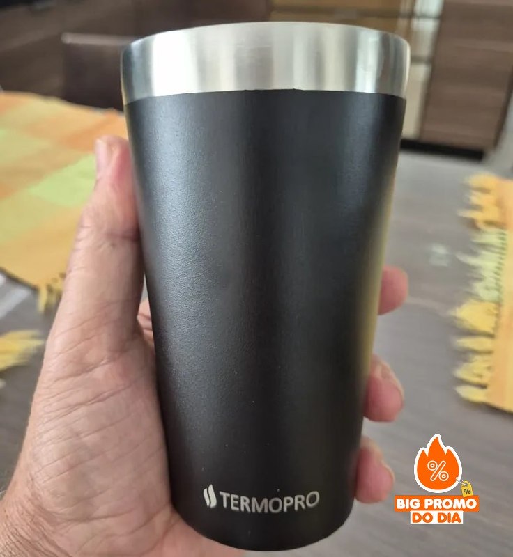 Copo Térmico 500ml Preto Termopro
