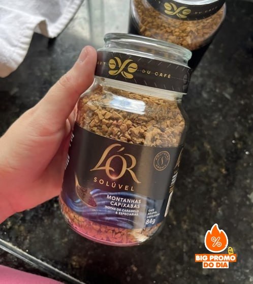 ️ L'or Café Solúvel Montanhas Capixabas de Vidro 84g