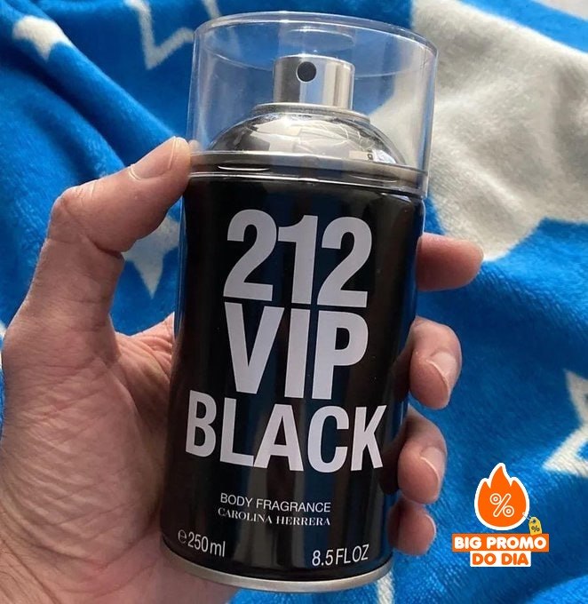 Body Spray Carolina Herrera 212 Vip Men Black  250ml