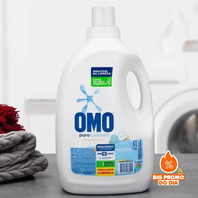 🫧 Omo Sabão Líquido Puro Cuidado 5L