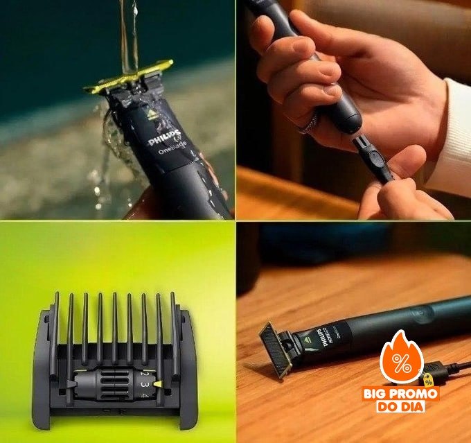 Aparador de Pelos Philips OneBlade 5 em 1