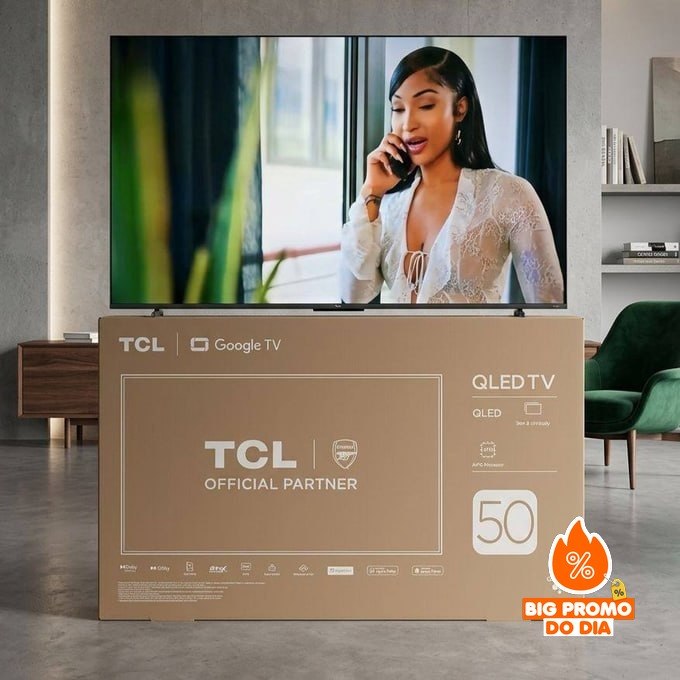 Smart Tv 50" 4k Qled UHD 60hz Google TV TCL