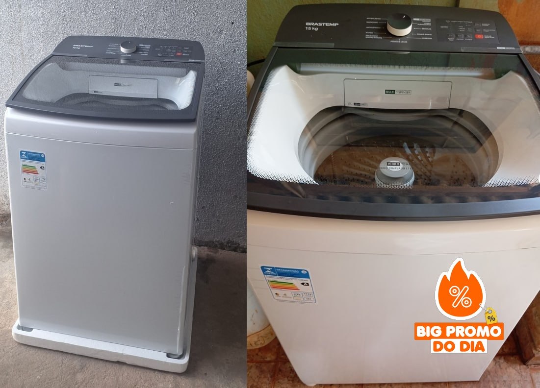 Máquina de Lavar Brastemp 15Kg Branca com Ciclo Tira Manchas Advanced e Smart Sensor - 220v
