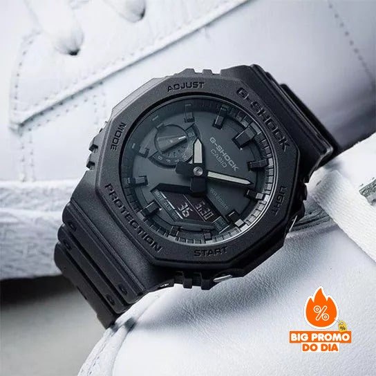 ⌚️ Relógio Casio G-shock Masculino Carbon - Preto