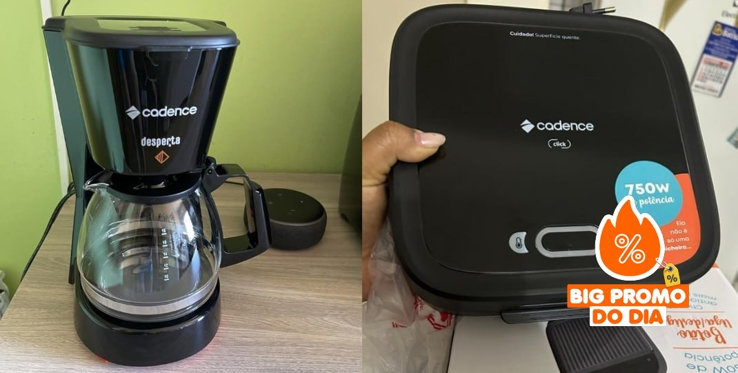 ️ Kit Click Cadence Sanduicheira e Cafeteira Desperta - 127V