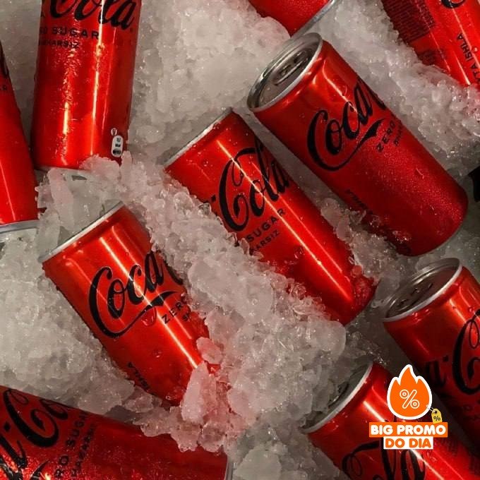 Pack de Coca Cola Sem Açúcar Lata 310ml 6 unidades
