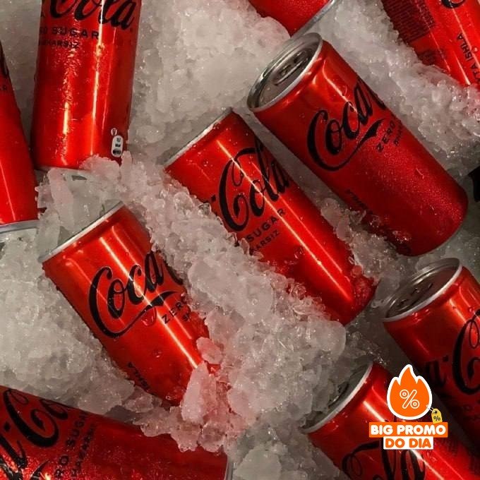 Pack de Coca Cola Sem Açúcar Lata 310ml 6 unidades