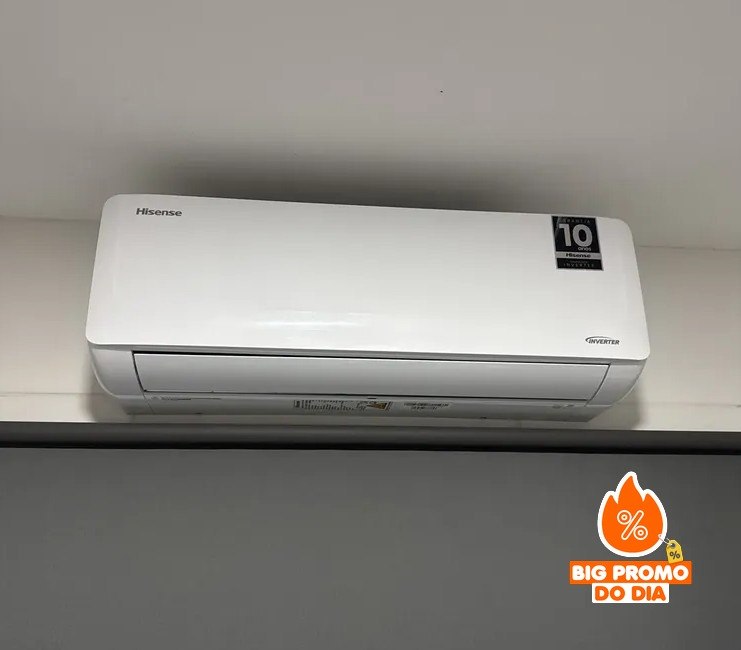 ️️ Ar Condicionado Split Inverter Hisense Hi-wall 12.000 Btus Quente e Frio Wi-fi 220v