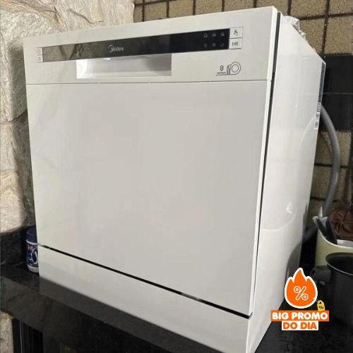 Lava Louças 8 Serviços Branca Touch Plus Midea - 110V