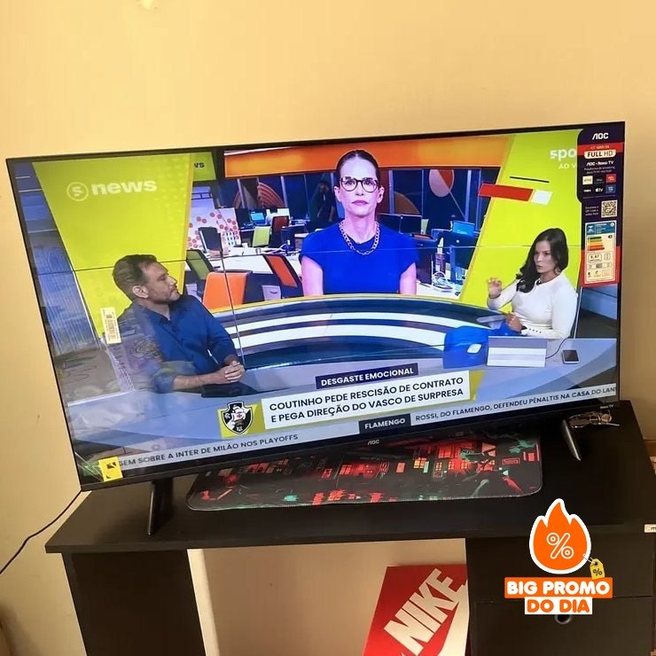 SMART TV 43" AOC Led Roku Full Hd