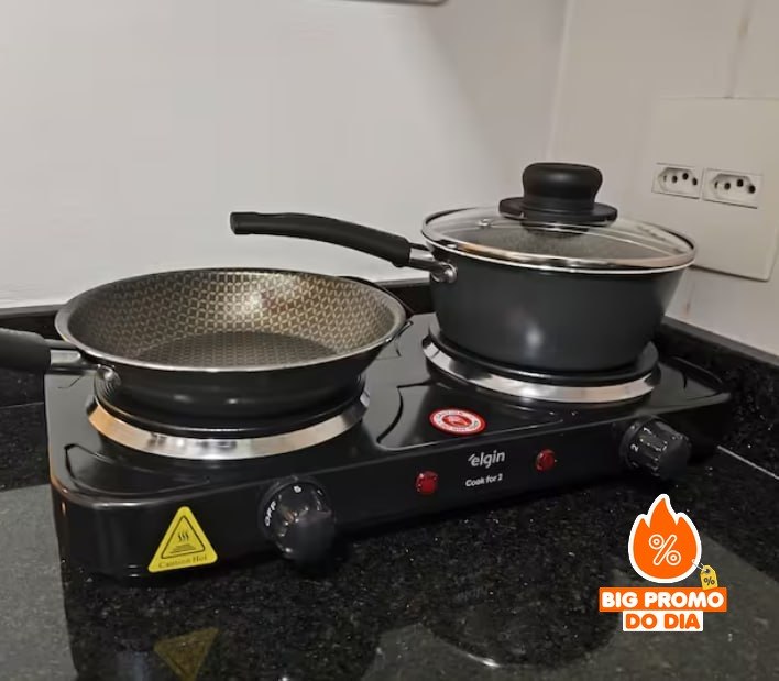 Fogão Portátil Elgin 2000w 2 Bocas