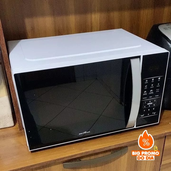 Micro-ondas Britânia 28L Espelhado Pintura Limpa Fácil