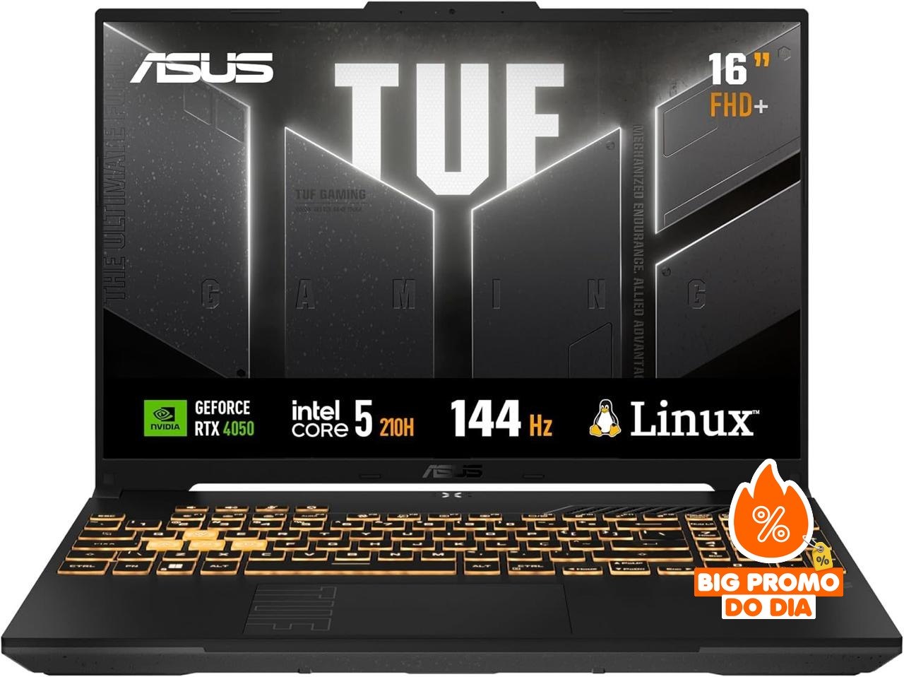 ‼️ASUS TUF Gaming F16 Intel Core 5, RTX 4050, 8 GB, 512 GB SSD, KeepOS,16.0'' FHD, Mecha Gray