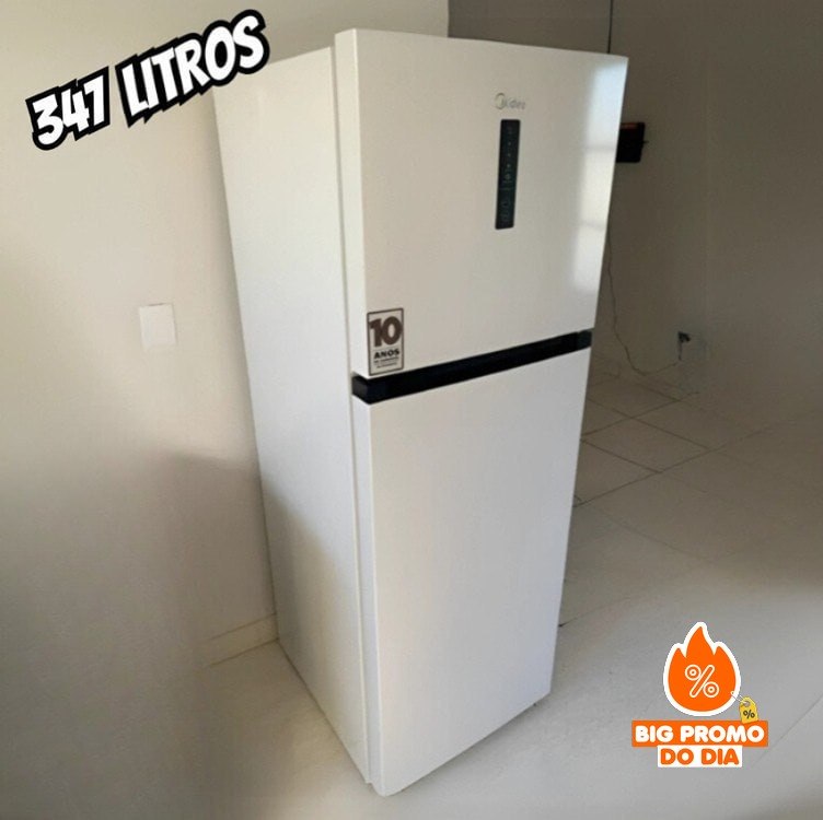 Geladeira Frost Free Duplex 347L Smartsensor Midea