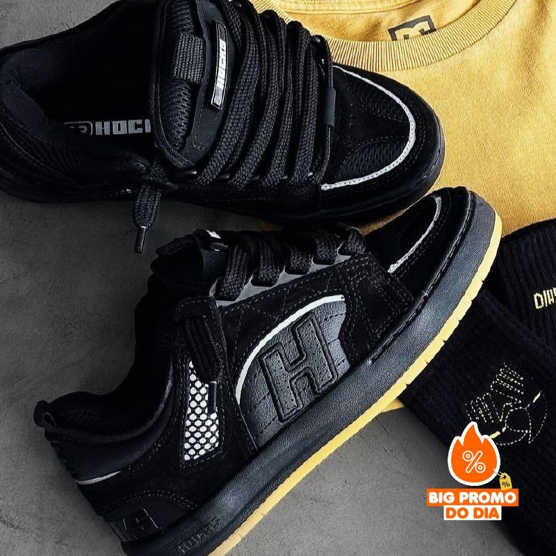 Tênis Hocks Unissex Couro Bold