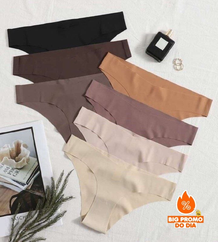 Kit 10 Calcinhas Fio Dental Premium Sem Costura