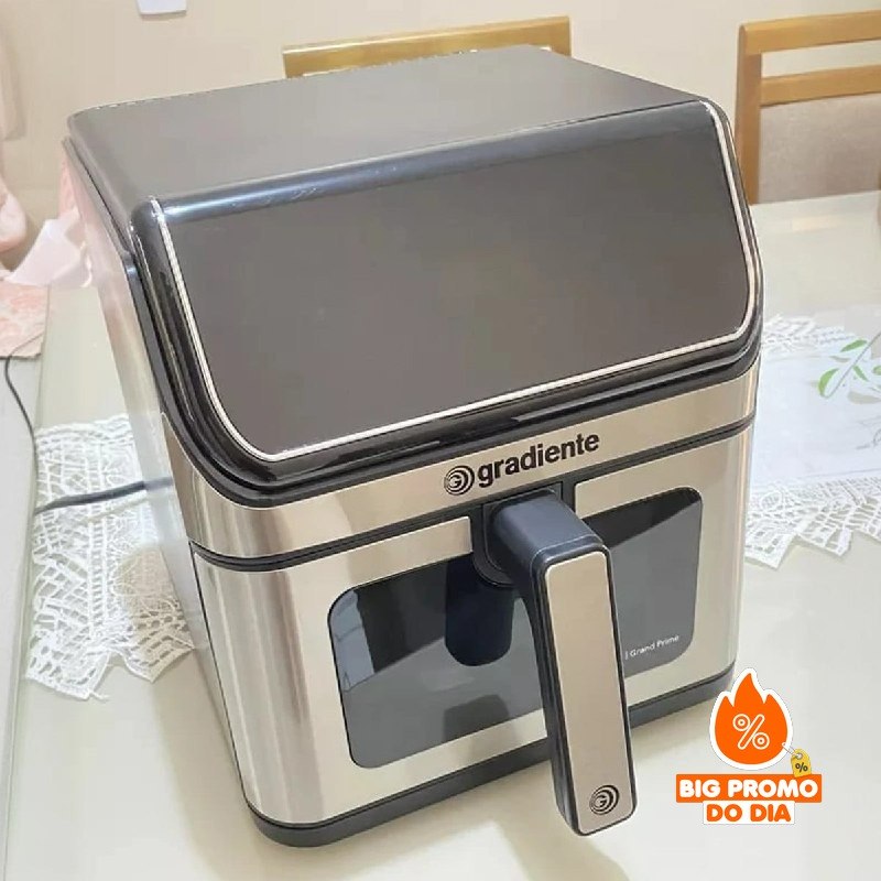 Fritadeira Air Fryer Oven Gradiente Grand Prime 4 Em 1 7.6L 1750w 220V