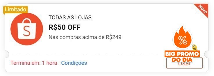 ️ R$50 OFF em R$249