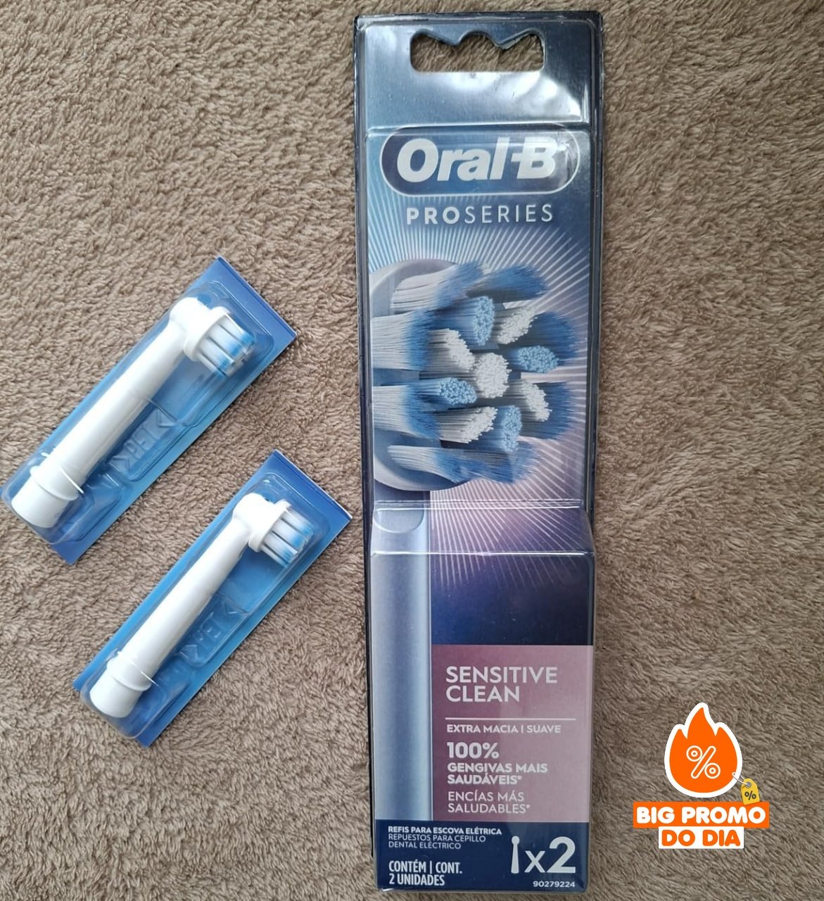 🪥 Oral-B Refil para Escova de Dente Elétrica Pro Series Sensitive Clean, 2 Unidades