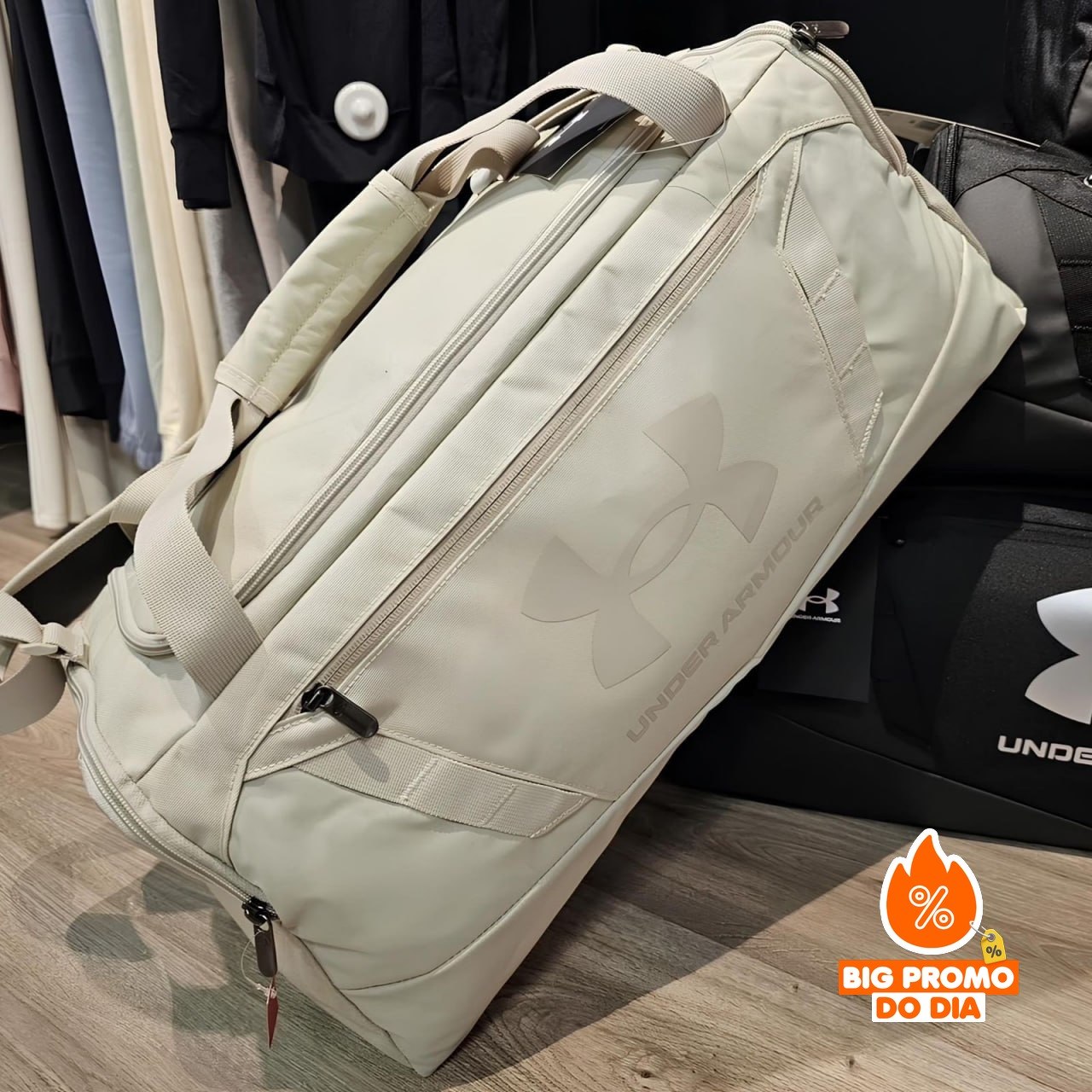 Mala Under Armour Undeniable 5 58 Litros Bege Cáqui
