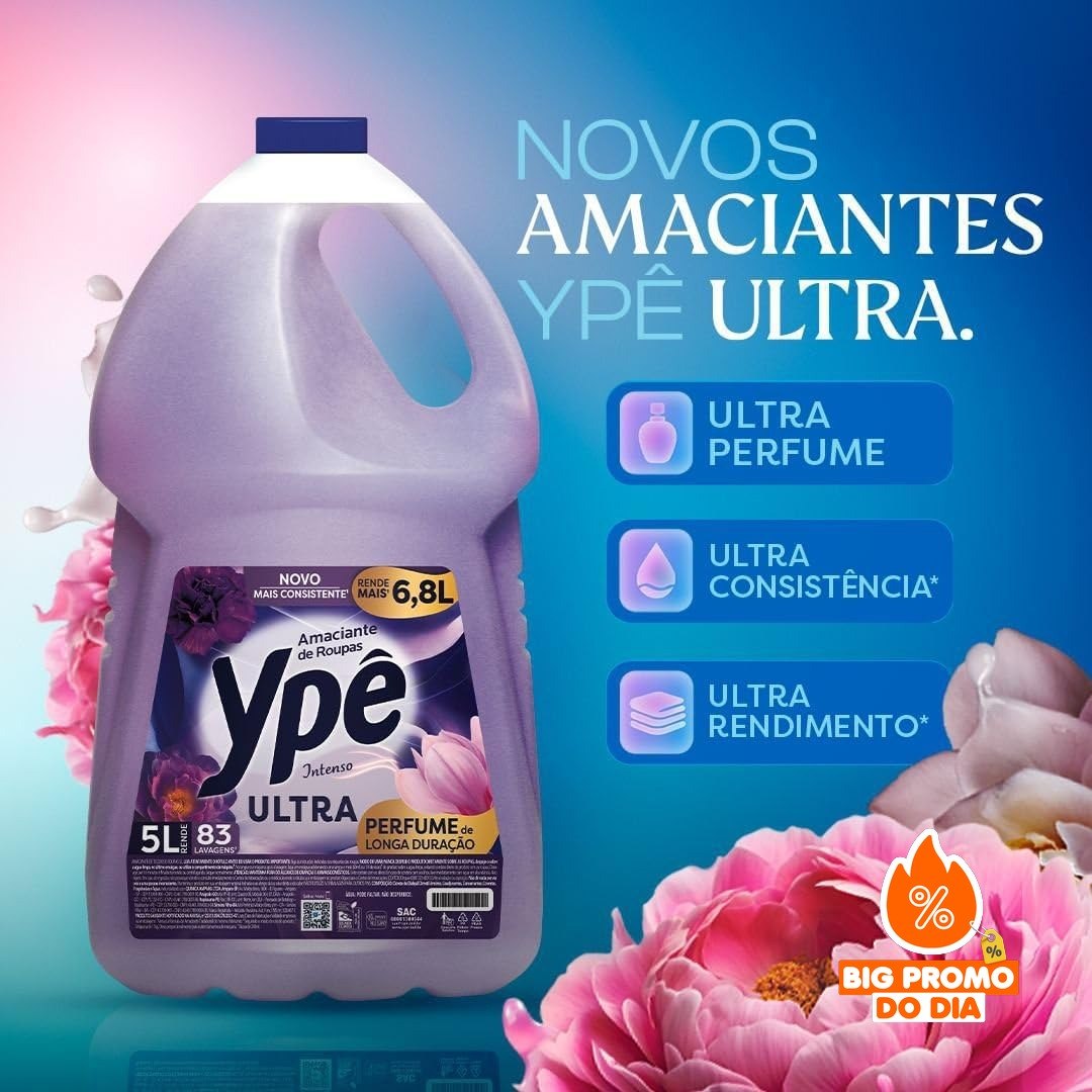 Amaciante Ypê Tradicional Ultra Intenso 5L