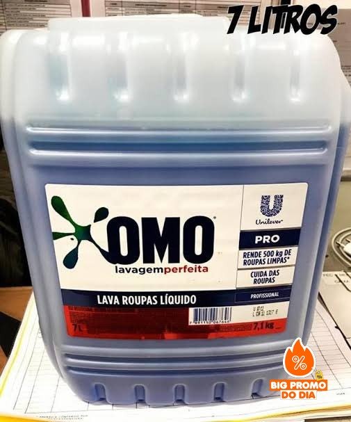 🫧 Sabão Líquido Omo Profissional Lavagem Perfeita 7L