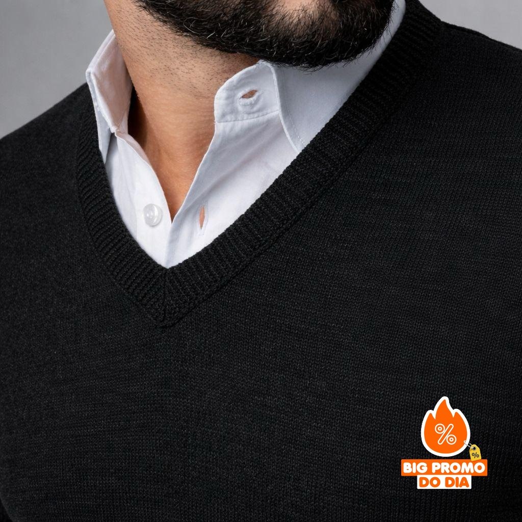 Suéter Masculino Gola V (8 cores)