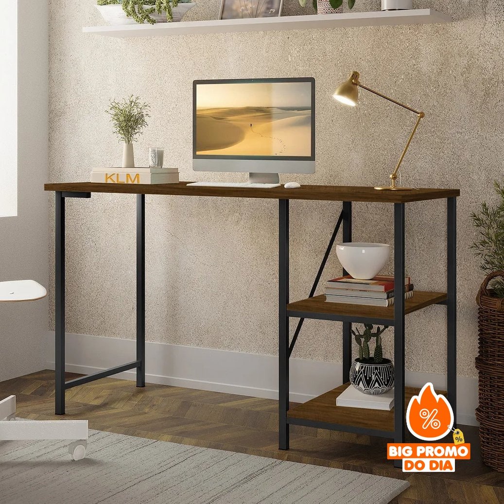 Mesa Escrivaninha Estilo Industrial 1,10m
