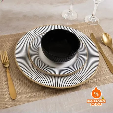 Aparelho de Jantar 12 Peças Alleanza Cerâmica