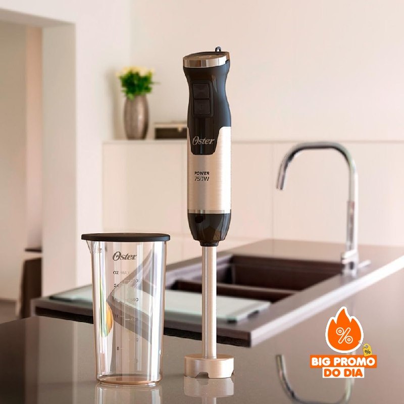 Oster Mixer Power Black Inox 127V