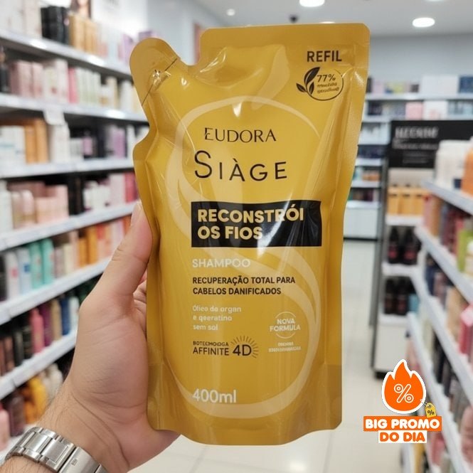 🫧 EUDORA SIAGE SHAMPOO RECONSTROI OS FIOS 400ML REFIL