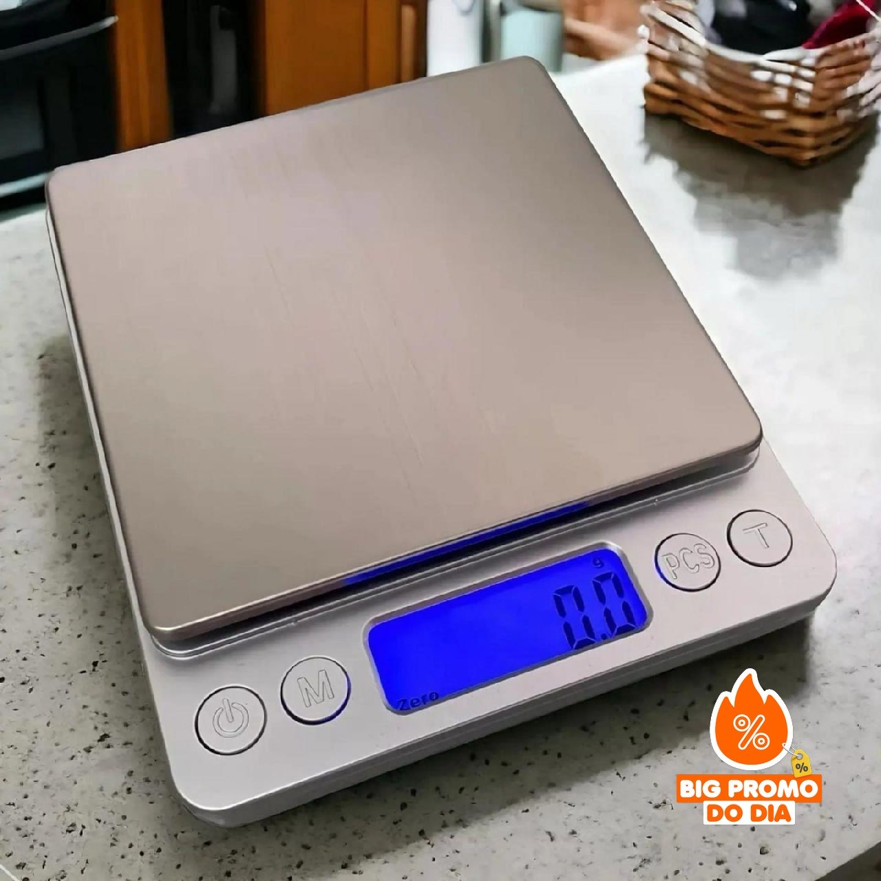️ Balança Recarregável Alta Precisão