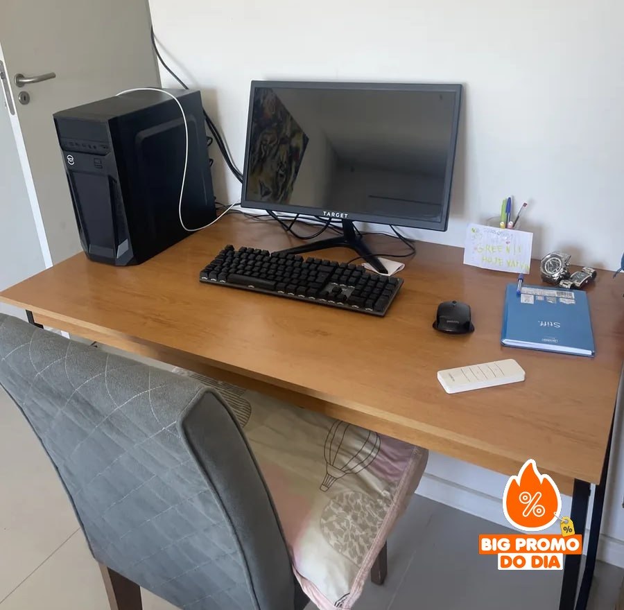 Mesa Home Office Escrivaninha Industrial 120x60cm