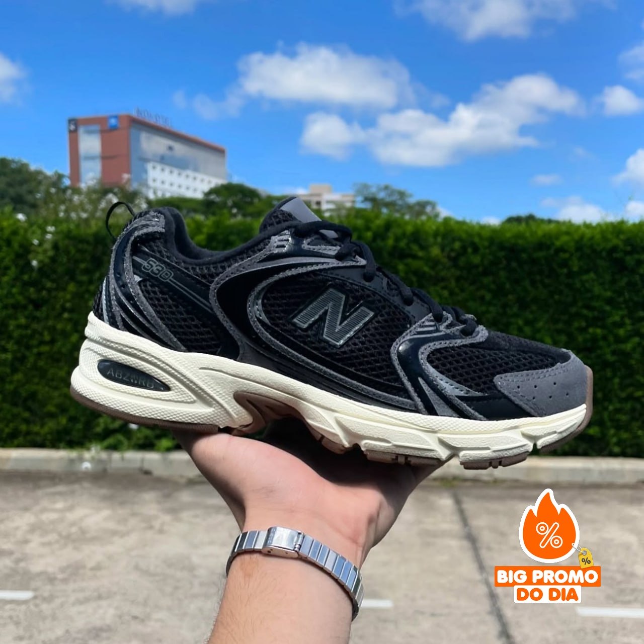 Tênis New Balance 530 Chumbo (34 ao 37)