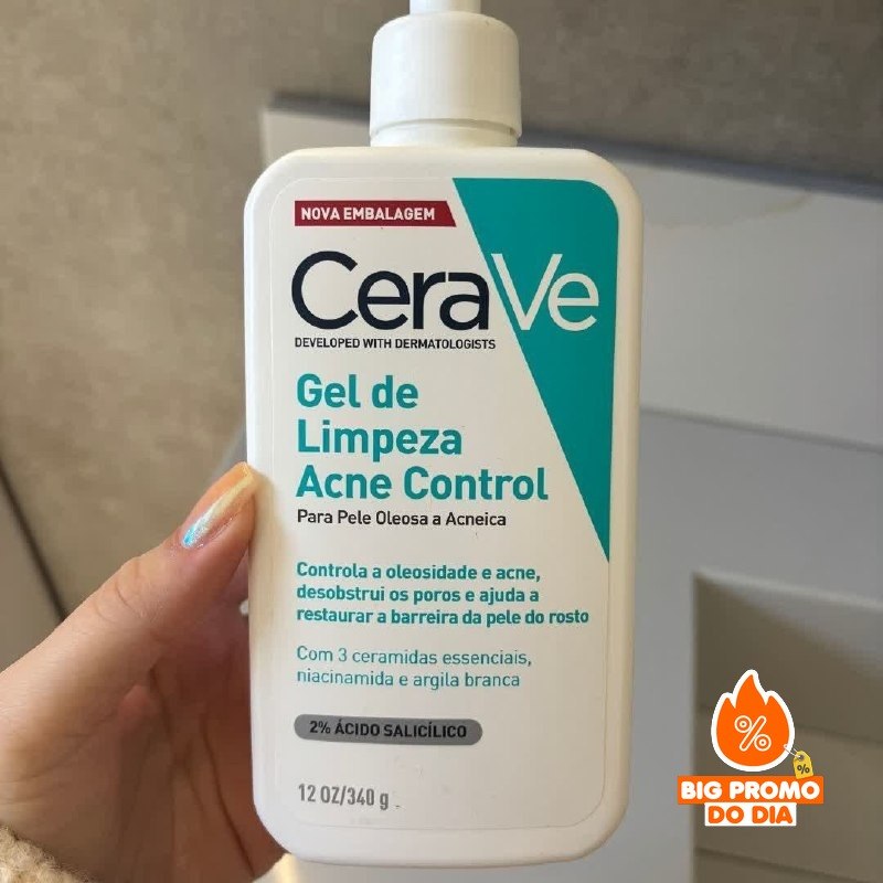 CeraVe Gel Limpeza Facial para Pele Oleosa 340g