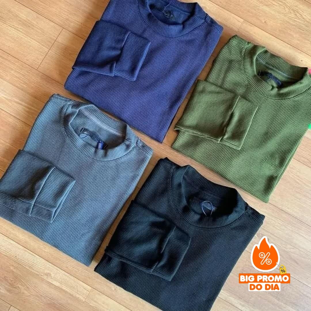 Blusa Tricô Masculina Lã