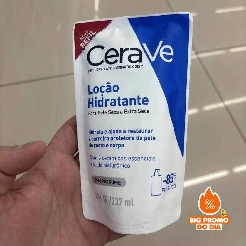 Loção Hidratante Para Pele Seca A Extra Seca Refil 237ml Cerave