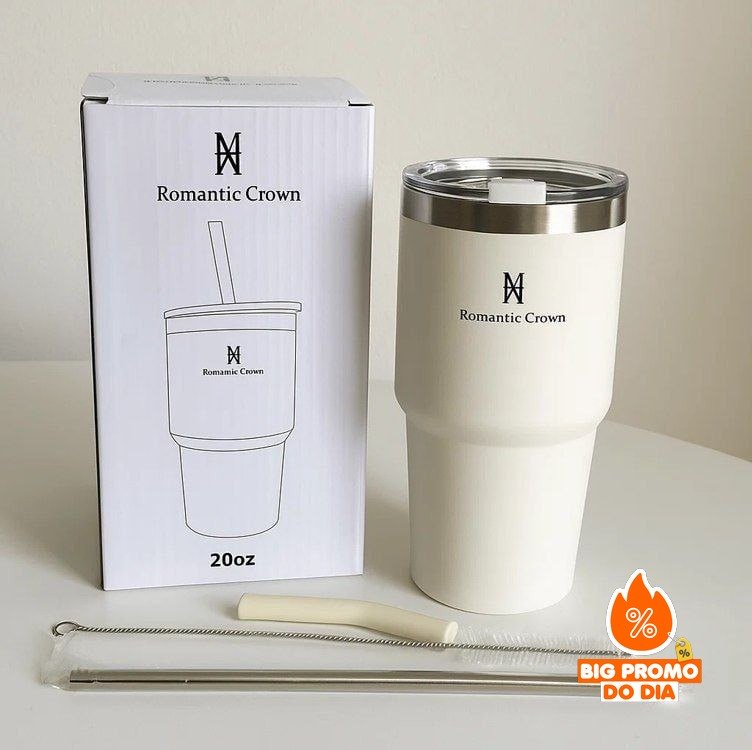 Copo Térmica 600ml Inox Anti-vazamento