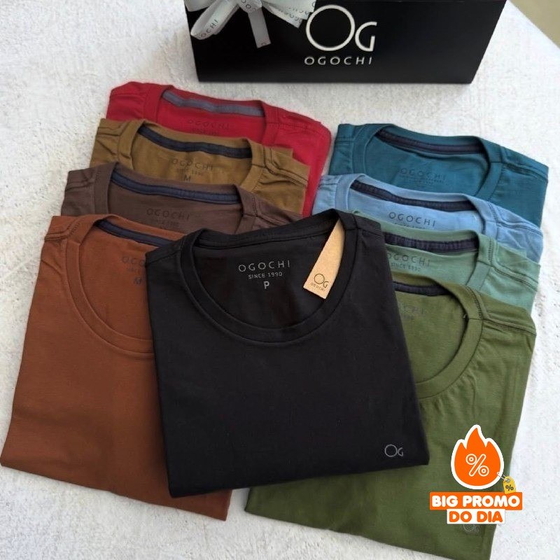 Camiseta Ogochi 100% Algodão (6 cores)